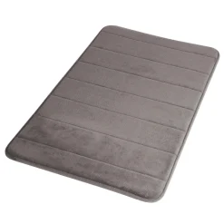 Tappeto bagno memory 50x80 cm grigio scuro
