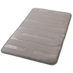 Tappeto bagno memory 45x75 cm grigio scuro