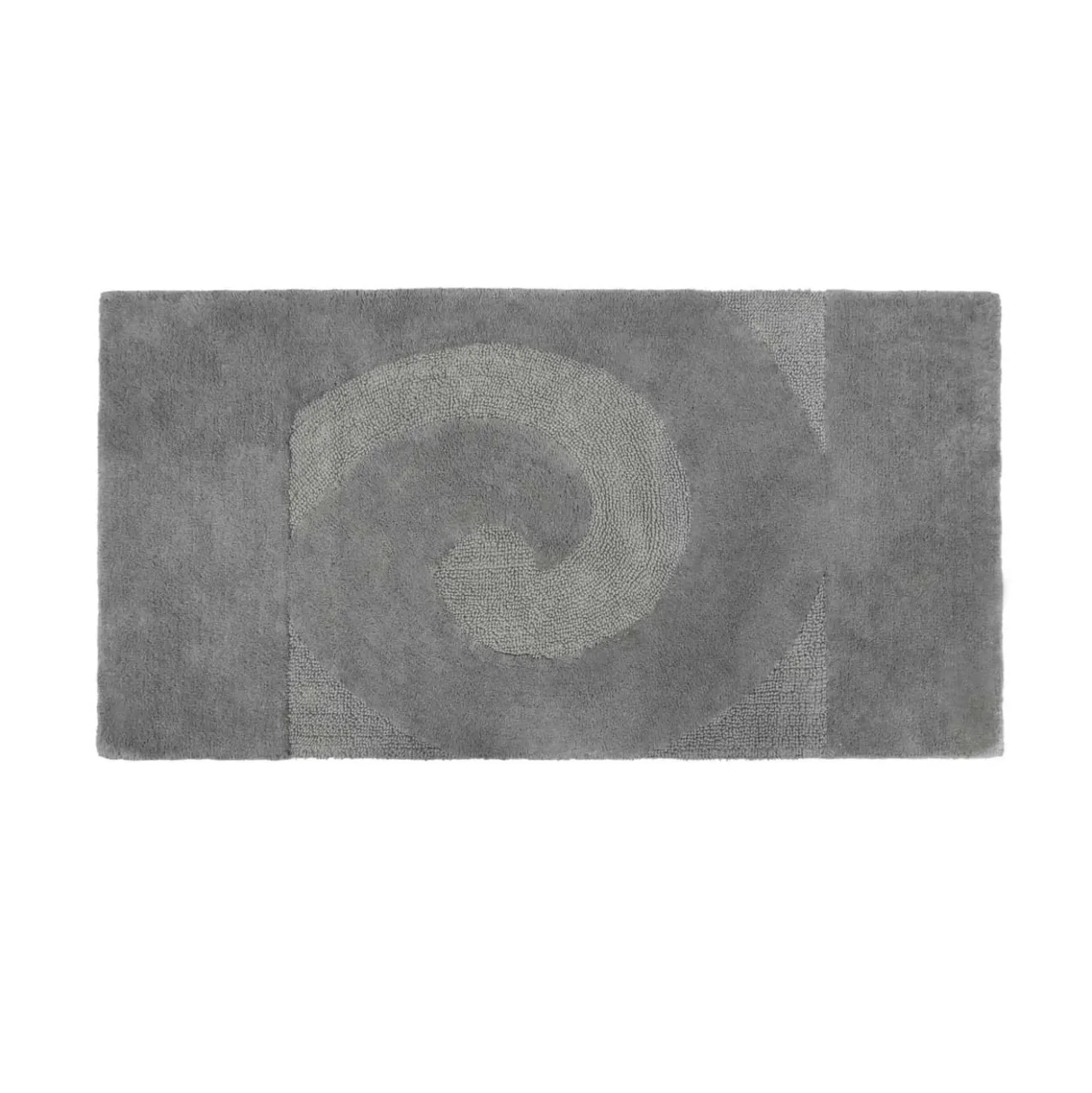 Tappeto bagno rettangolare Elizabeth 55x90 cm grigio