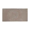 Tappeto bagno rettangolare Elizabeth 55x90 cm tortora
