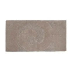 Tappeto bagno rettangolare Elizabeth 55x90 cm tortora