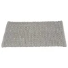 Tappeto da bagno Ecoli 50x80 cm grigio design intrecciato moderno
