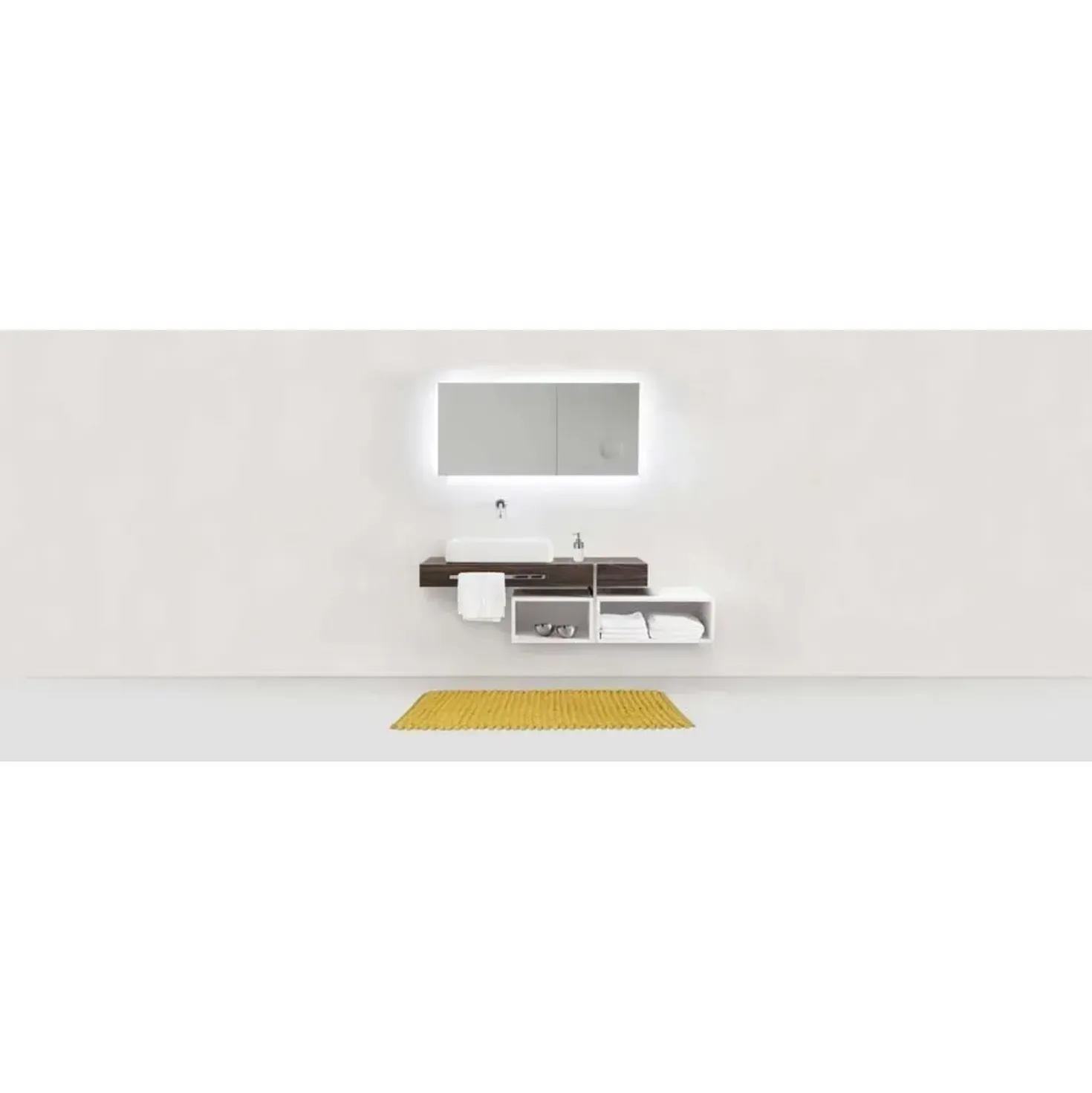 Tappeto da bagno Solivo 50x80 senape