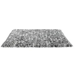Tappeto da bagno Urdu 55x65 in microfibra grigio