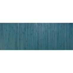 Tappeto in bamboo 50x240 cm blu-grigio