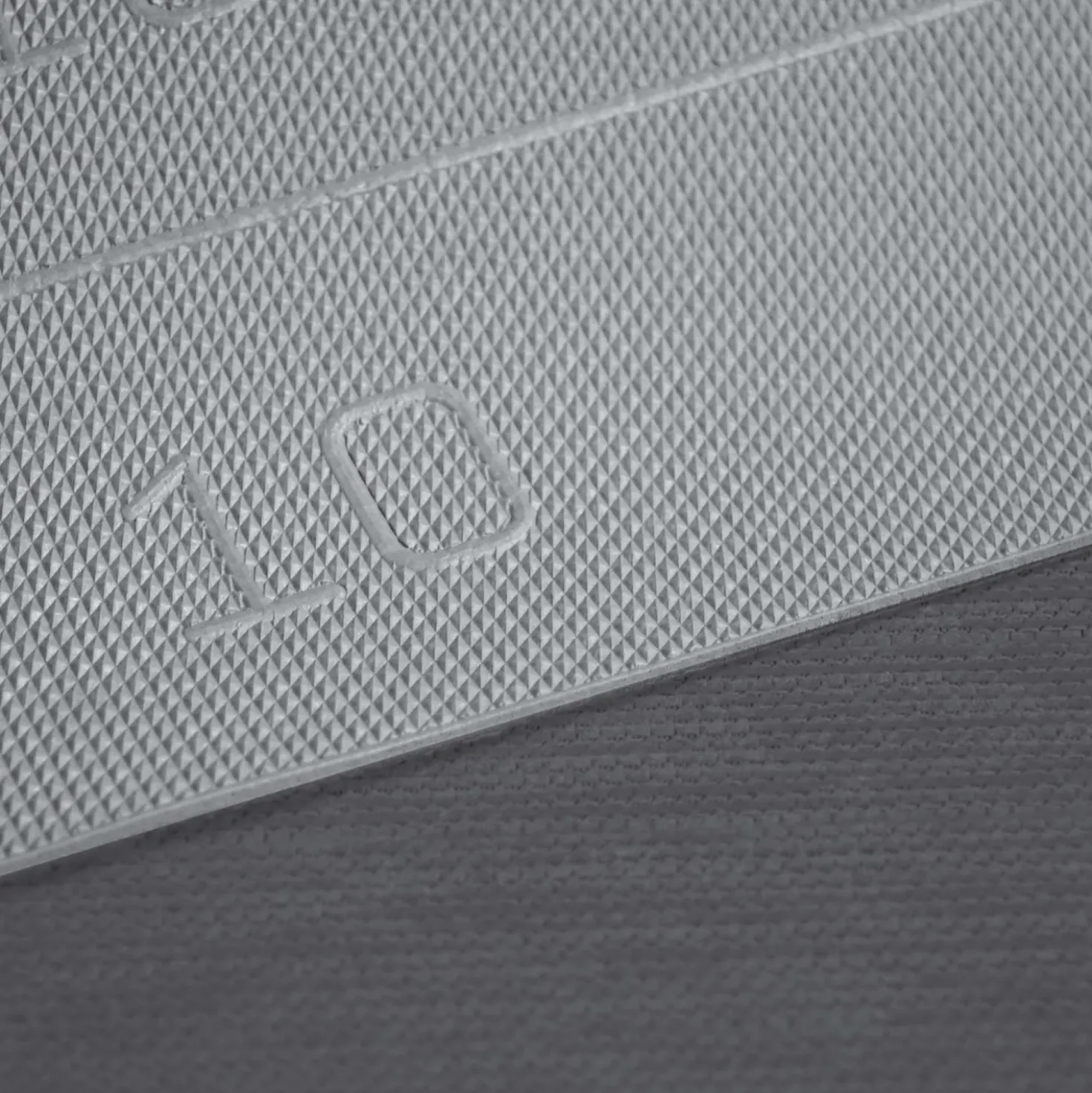 Tappeto in ciniglia antiscivolo Soave 50x180 cm grigio topo