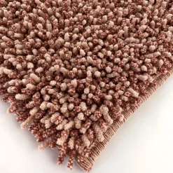 Tappeto in ciniglia di cotone 60x90 cm rosa agé
