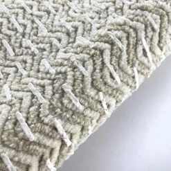 Tappeto in ciniglia di cotone 60x90 cm naturale