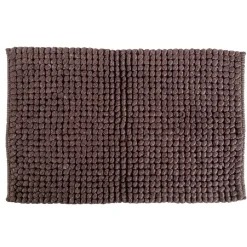 Tappeto in cotone marrone Jaquard 60 x 110 cm