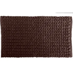 Tappeto in cotone marrone Tissu 60 x 110 cm