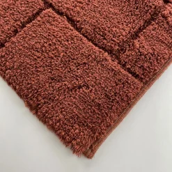 Tappeto in cotone 55x100 cm terracotta