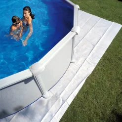 Tappeto in poliestere per piscina tonda Ø 350/360 360x360 cm
