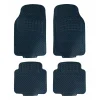 Tappeto per Auto Nero 69x43cm Universale 100% PVC 4pz