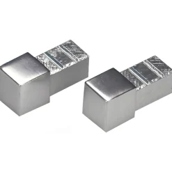 Tappi per profilo alluminio Arcansas Cubalu 10 mm argento lucido 2 pz