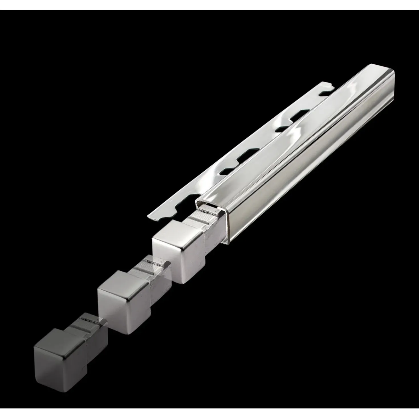 Tappi per profilo alluminio Arcansas Cubalu 10 mm argento 2 pz
