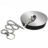Tappo con catena e placca inox Ø 47 cm