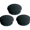 Tappo copritesta per tubo nero 6 pz