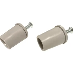 Tappo d`arresto per tapparelle 45 mm grigio 2 pezzi