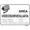 Targa "Area videosorvegliata" 25 x 35 cm
