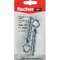 Tassello a espansione in acciaio Fischer TA M occhiolo Ø 10 mm 2 pz