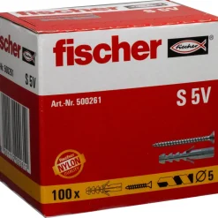 Tassello a espansione in nylon Fischer S Ø 5 mm 100 pz