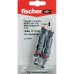 Tassello a espansione in acciaio Fischer SL M Ø 14 mm 2 pz