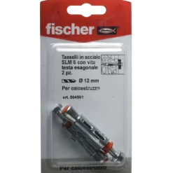 Tassello a espansione in acciaio Fischer SL M Ø 12 mm 2 pz