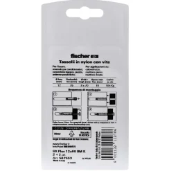 Tassello a espansione in nylon Fischer SX Ø 12 mm 2 pz
