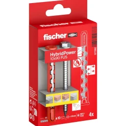 Tassello Fischer HybridPower FUS K 10 mm x 90 mm 4 pezzi
