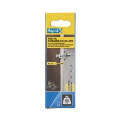 Tassello metallico ad espansione per cartongesso Sp. parete 6-21 mm 50 kg