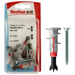 Tassello per cartongesso Fischer DuoBlade S K 6 pz