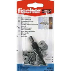 Tassello per cartongesso Fischer GK con vite Ø 4-5 mm 5 pz