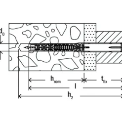 Tassello prolungato Fischer DuoXpand bimateriale Ø 10 x L 140 mm T K 4 pz