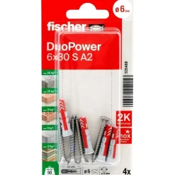 Tassello universale Duo Power Ø 6 mm 4 pz
