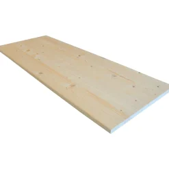 Tavola legno lamellare abete grezzo 2000x500x18 mm