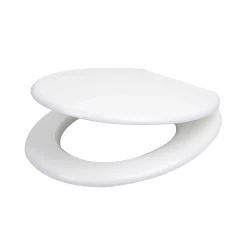Tavoletta WC ovale in mdf bianco