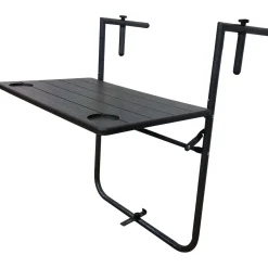 Tavolino da giardino pieghevole in plastica stampata 60x61 cm H 83,5 cm