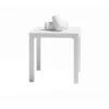 Tavolino Hoya in resina 45x45x40 cm bianco