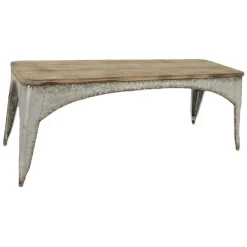Tavolino in legno rettangolare 117x36,5h44,5 cm