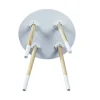 Tavolino rotondo con top in mdf 48x48x48 cm bianco