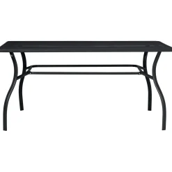 Tavolo a rete in ferro160x100 cm ferro antracite