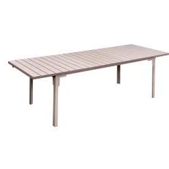 Tavolo allungabile da giardino Tenerife in metallo e plastica 180-240x90x76 cm