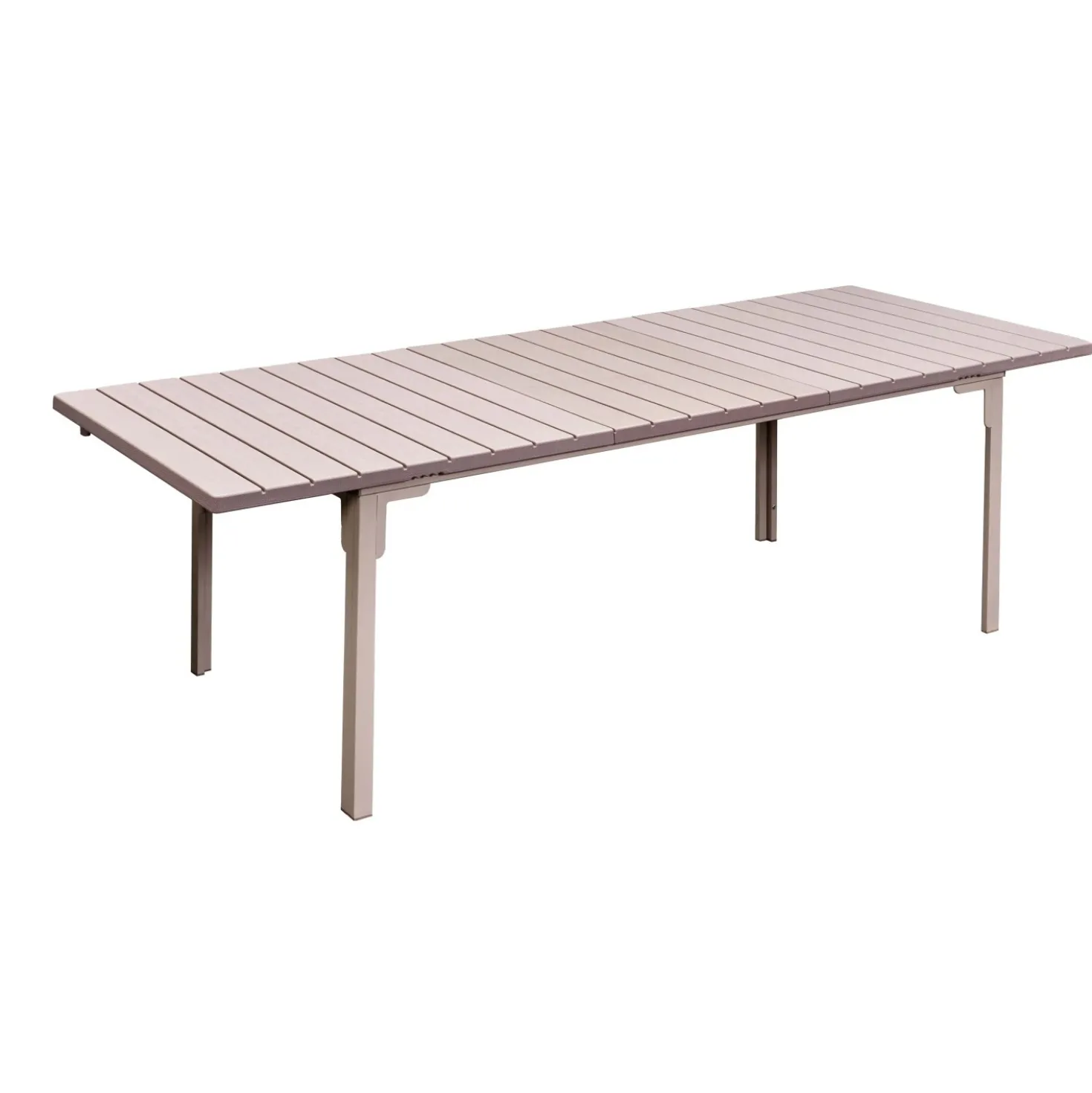 Tavolo allungabile da giardino Tenerife in metallo e plastica 180-240x90x76 cm