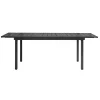 Tavolo allungabile da giardino in ferro grigio 156-213xH95 cm