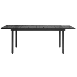 Tavolo allungabile da giardino in ferro grigio 156-213xH95 cm
