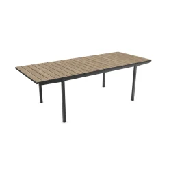 Tavolo allungabile da giardino Porto Nova 160 162-233x94x75 cm nero