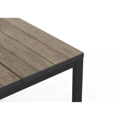 Tavolo allungabile da giardino Porto Nova 160 162-233x94x75 cm nero