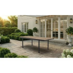 Tavolo allungabile da giardino Porto Nova 160 162-233x94x75 cm nero