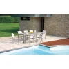 Tavolo allungabile da giardino in alluminio 160-240x100 cm