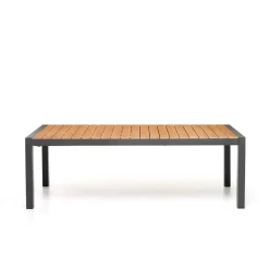 Tavolo allungabile da giardino Santorini antracite 225/295x100 cm